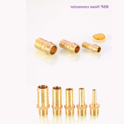 BSP Spine Plug Messing Plug voor 6mm/8mm/10mm/12mm/16mm/19mm/25mm - Male Thread Adapter voor Slangen en Buizen