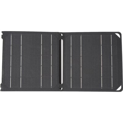 Panneau Solaire Pliable 20W IPX4 Étanche Chargeur Portable 5V 9V 2A avec 2 Sorties USB pour Extérieur black