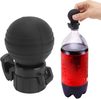 Veilig Siliconen Pompdeksel voor Koolzuurhoudende Dranken - Herbruikbare Stop voor Flessen, Ideaal voor Frisdrank en Water