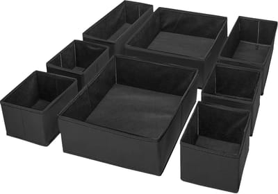 Famanu – Kast-organizer set van 4, stapelbare opbergmodules voor kleding, ondergoed, topjes en broeken