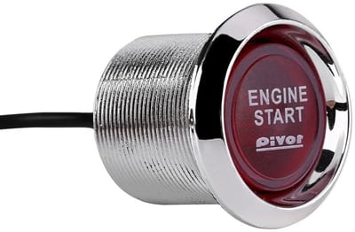Dailygoody - Qiilu Universele 12V Auto Motor Startknop met LED Licht - Rood
