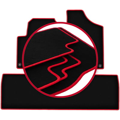 CARLUX-RED automatten voor: Volkswagen Sharan I minivan (1995-2010)
