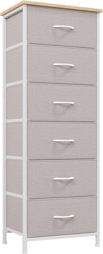 Commode met 6 laden en zijvakken voor woonkamer, kinderkamer en hal - Stijlvolle opbergoplossing