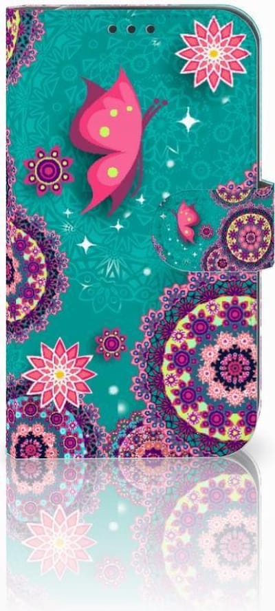 Boekhoesje voor Samsung Galaxy Xcover 4 | Xcover 4s Hoesje Cirkels en Vlinders