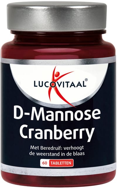 Lucovitaal D-Mannose Cranberry Blaasfunctie - 2 x 60 tabletten - Voordeelverpakking