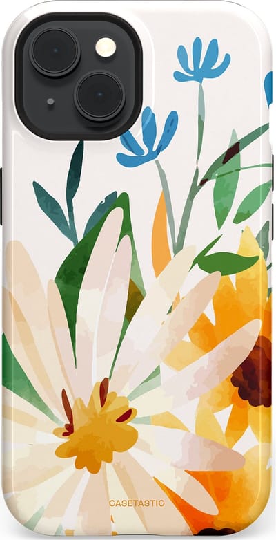 Casetastic Hoesje Geschikt voor Apple iPhone 15 Magsafe - Stijlvolle Beschermende Duo-layer Case - Veld vol zon