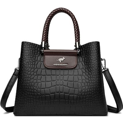 Nieuwe Koreaanse Versie Dames Schoudertas Crossbody Tas Casual Grote Capaciteit Multi-vak gray