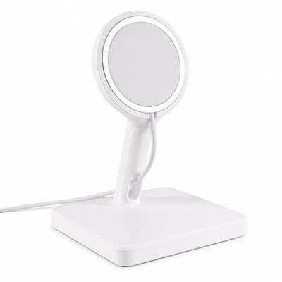 Magnetische Oplader Stand Geschikt voor Apple MagSafe 2020 – Telefoon Houder voor iPhone StandBy Mode – Geschikt voor iPhone 12, 13, 14, 15 & 16 Pro Max – Dock voor Landscape en Portrait – Wit