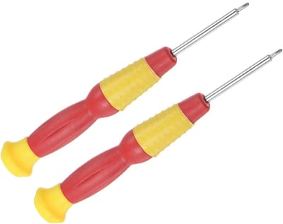Kleine Phillips Schroevendraaiers van 1.5mm, 118mm Lengte, Carbon Staal met Antislip Handvat - Ideaal voor Brillen, Horloges en Laptops, Set van 2 Stuks