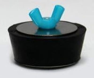 Winter Rubber Stop - Zwembad Winterplug - Zwembad Winterklaar Maken - Roestvrij Stalen Bouten - 2 inch - Zwart