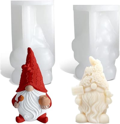 Siliconen Mallen voor Kerstmis - 3D Mallen voor Kaarsen, Aroma Steentjes en Chocolade DIY Decoraties