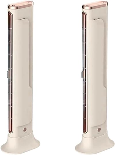 Persoonlijke Airco - Ventilator Koeler - Persoonlijke Koeling - Snelle Luchtkoeling - Compact Formaat - Beige Wit