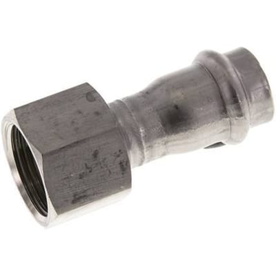 Perskoppeling - 18mm & Rp 3/4'' Persmof - RVS