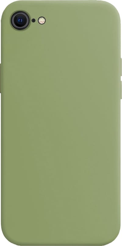 Hoes - Geschikt voor Apple iPhone SE (2022) - Sterk & Shockproof - Hoesje Cover - Siliconen Case - Groen
