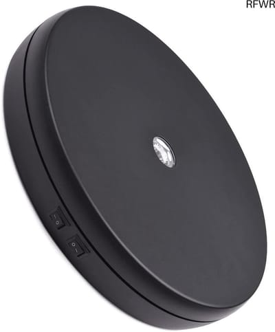 RFWR® Elektrisch Draaiplateau met LED-Licht voor Productweergave en Fotografie - 360 Graden Draaibaar