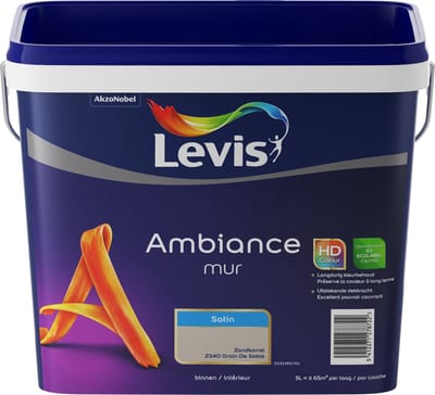 Levis - Ambiance Mur Satin - Zandkorrel - 5 L