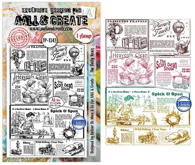 Aall & Create clearstamp A6 - The daily news