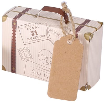 Dailygoods- Snoepdoos Elegant Design - Draagbaar - Karton - 50 Stuks - Bruiloft - Verjaardag - Veilig en Duurzaam - Cadeaudoos