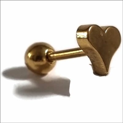 Aramat Jewels | Piercings | Helixpiercing Hartje Goudkleur | | | |6mm | Staal | Volwassenen | Verkleurd niet