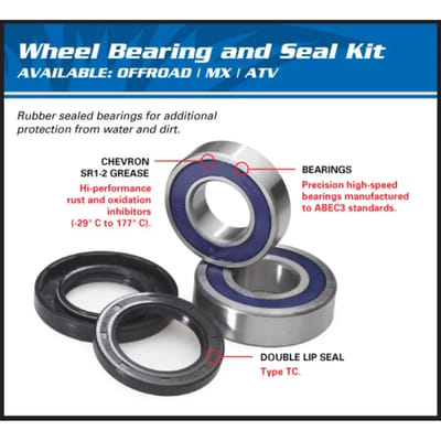 Voorwiellagerkit All Balls Racing Suzuki Dr-z 125 L/dr125 Se