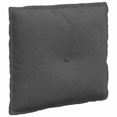 vidaXL - Rugkussen - Donkergrijs - 50 - x - 45 - cm - Corduroy - stof