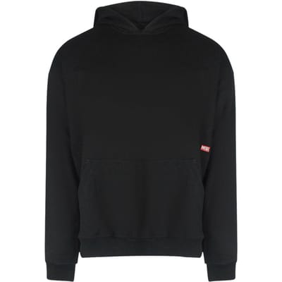 Diesel Heren Graphic Back Print Hoodie (Zwart)