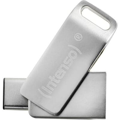 Intenso cMobile Line USB-stick 128 GB Zilver 3536491 USB-C 3.2 Gen 1, USB-A 3.2 Gen 1