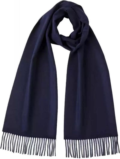 Hommard Cashmere Scarf, Sjaal, Navy, 100% Cashmere, Blauw, Heren, Dames, Unisex, Warme Sjaal, Luxury, Scarves, Kasjmier, Geweven, Zacht