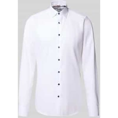 slim fit zakelijk overhemd met extra lange mouw