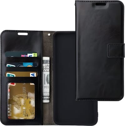 Bookcase Geschikt voor: Huawei Honor 10i - Zwart - portemonnee hoesje - Book Cover