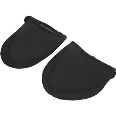 1 Paire Couvre-Chaussures de Vélo Demi-Wrap Imperméable Coupe-Vent Antidérapant Accessoire d'Équitation Noir(L XL pour 39 45 ) black
