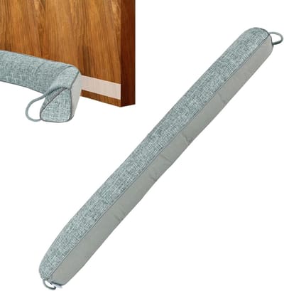 Deur Tochtstopper - Tochtstrip Deur Borstel - Tocht Buiten Houden - Driehoekige Structuur - 92 cm - Blauw