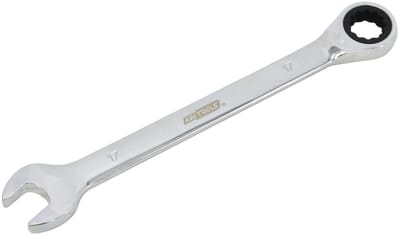 Awtools Klucze Płasko-Oczkowe - Grzechotka - Set van 6 - 8-19mm - Met Schakelknop