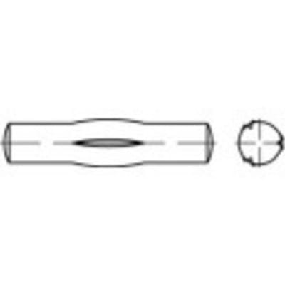 TOOLCRAFT 136422 Geleidepen met middenkerf (Ø x l) 1.5 mm x 8 mm Staal 250 stuk(s)