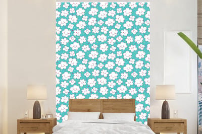 Behang - Fotobehang Patronen - Wolk - Lucht - Jongens - Kinderen - Kids - Breedte 225 cm x hoogte 350 cm