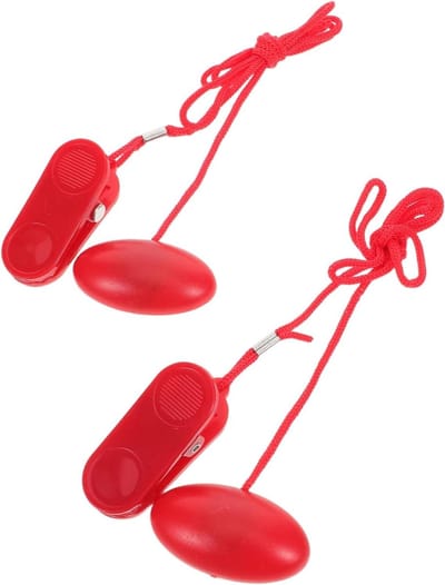Loopband Veiligheidssleutel - Noodstop Sleutel - Fitness Veiligheid - Sterk Magnetisch Slot - 2 Stuks - Rood