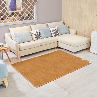 Verwarmd Vloerkleed - Elektrische Mat - Comfort Verhoging - Snelle Verwarming - 180 x 200 cm - Geel