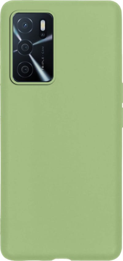 Hoes - Geschikt voor OPPO A16s - Sterk & Shockproof - Hoesje Cover - Siliconen Case - Groen