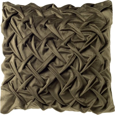 Dutch Decor MIRA - kussenhoes 45x45 cm - 3D-vlechtpatroon - Mayfly - groen - met rits - zonder binnenkussen