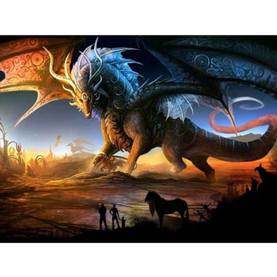 Volledige ronde diamant schilderij enorme dinosaurus kracht handwerk handwerk 5d DIY diamant borduurwerk 20X30CM black