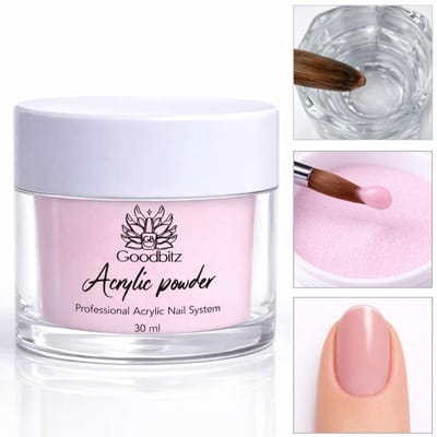 Goodbitz - Acrylpoeder - 30 ml - Acryl - Acryl poeder - Acrylpoeder set - Acryl set - Acryl vloeistof - Acrylvloeistof - Acryl nagels - Acryl nagels starterspakket