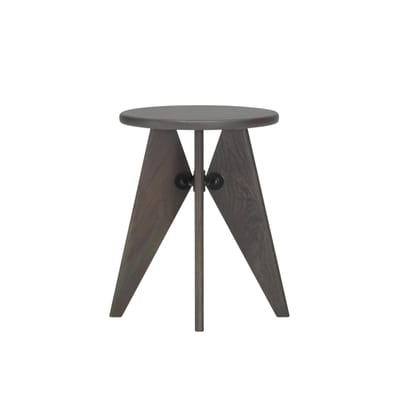 Vitra Tabouret Bois - Eiken donker gebeitst massief