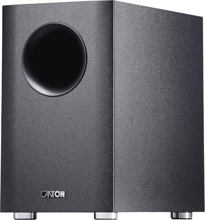 Actieve subwoofer 100W met een frequentiebereik van 38Hz - 150Hz