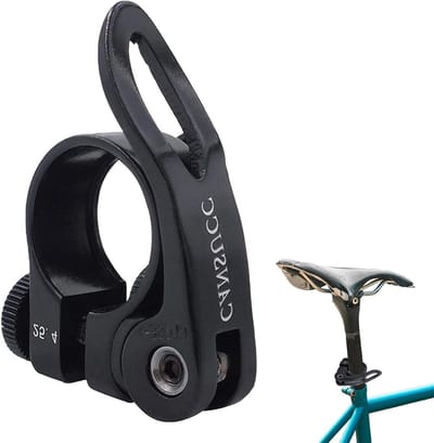 Zadelpenklemmen Fiets - Fietszadelklem - Zadelhoogte Instellen - Snelsluiting Hol Design - 254 mm - Zwart