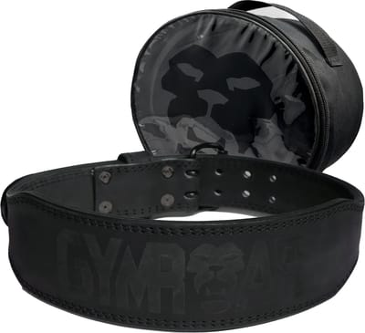 Gymroar Lifting belt - Leren Powerlift Riem - Gewichthefriem voor Dames en Heren - Nubuck Leer - Crossfit - Bodybuilding - Powerlifting - Deadlift - Squat - 7MM - Zwart - XS