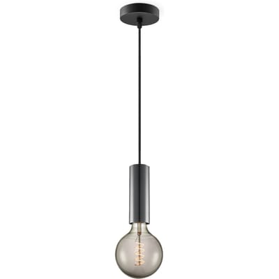 Home sweet home hanglamp Saga zwart Spiral g125 - smoke