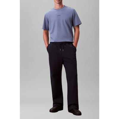 Calvin Klein Ss Stretch Cotton Pique Tee Dusty Sailor Blue Taglia: M | Magliette basic Outlet | Uomo | Blu