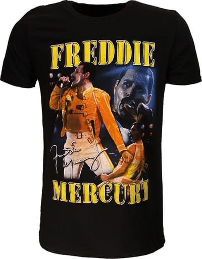 Freddie Mercury Live Homage T-Shirt - Officiële Merchandise - L