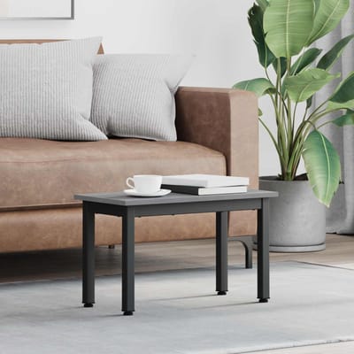vidaXL - Salontafel - Grijs - Sonoma - 60 - x - 30 - x - 36 - cm - Bewerkt - hout