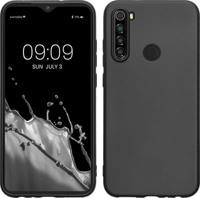 kwmobile telefoonhoesje geschikt voor Xiaomi Redmi Note 8 (2019 / 2021) - Hoesje voor smartphone - Back cover in metallic grijs